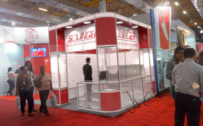 Projeto do stand Solinger na Ciosp