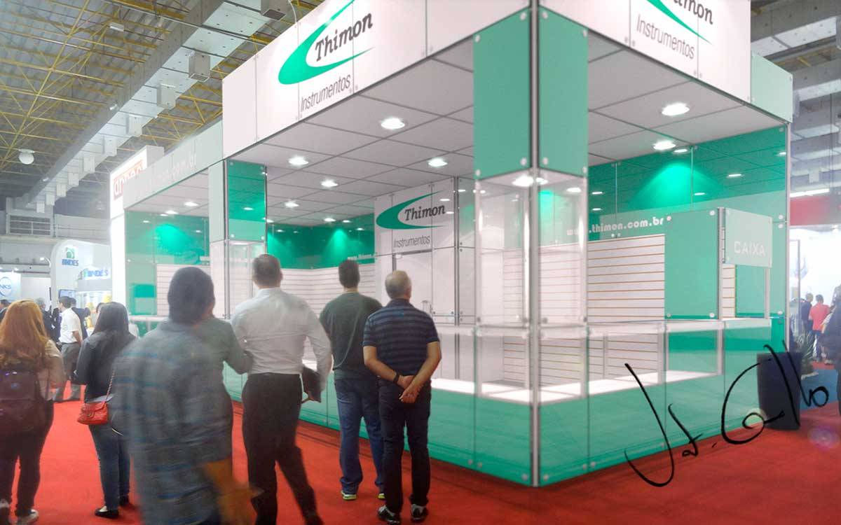Projeto do stand da Thimon para Ciosp