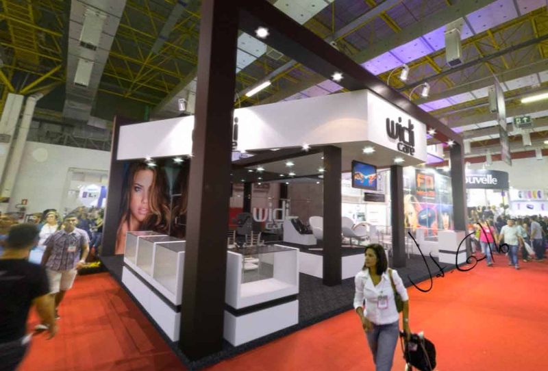 Projeto do stand da Widi Care na Beauty Fair