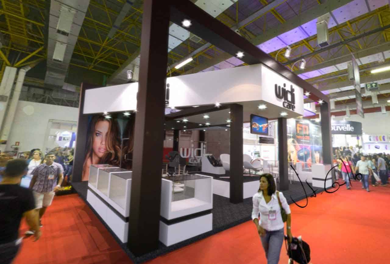 Projeto do stand da Widi Care na Beauty Fair