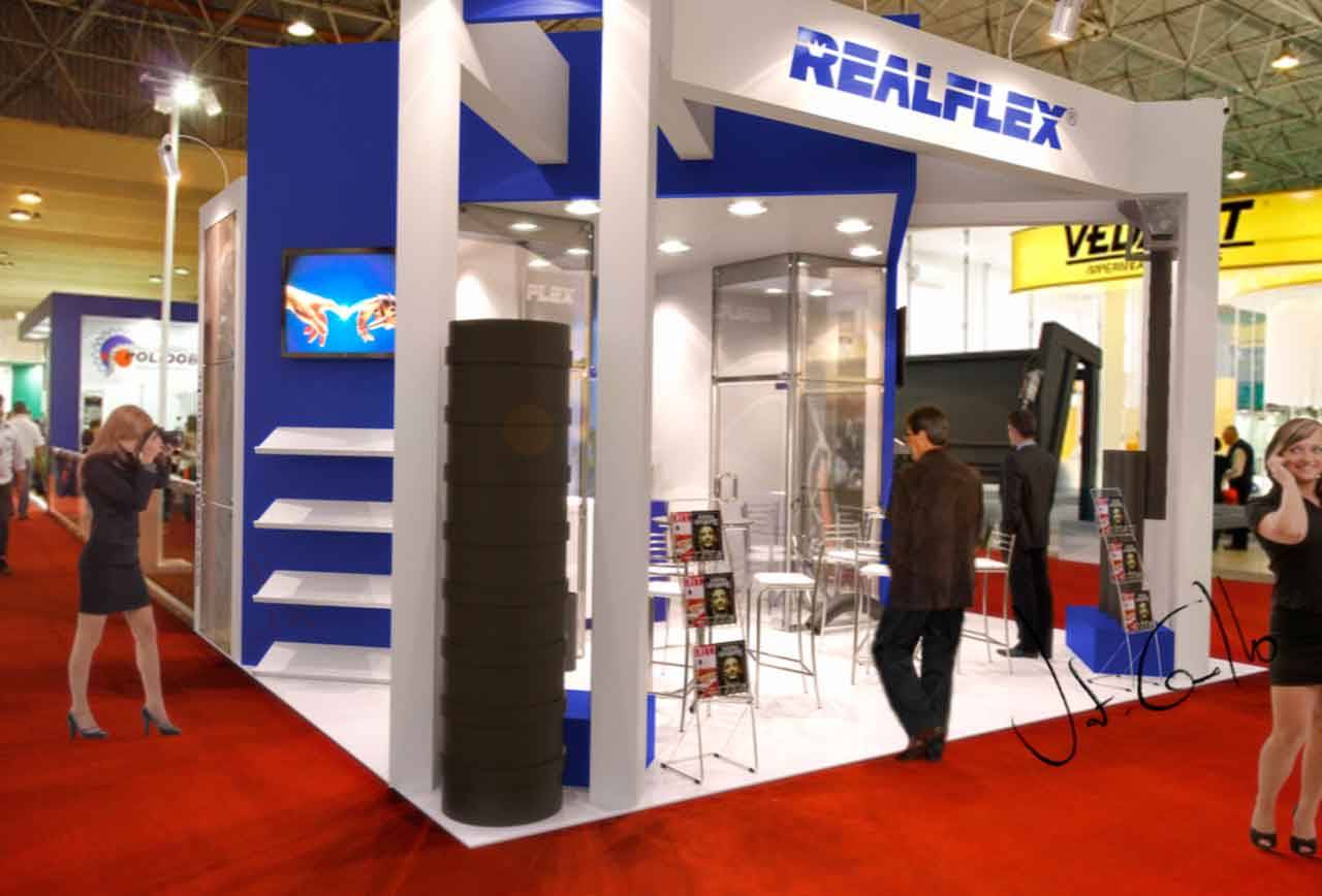 Projeto de Stand da Realflex na Concrete Show