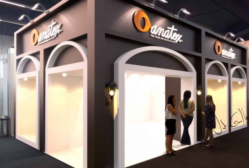 Projeto de stand da Anatex na Abup