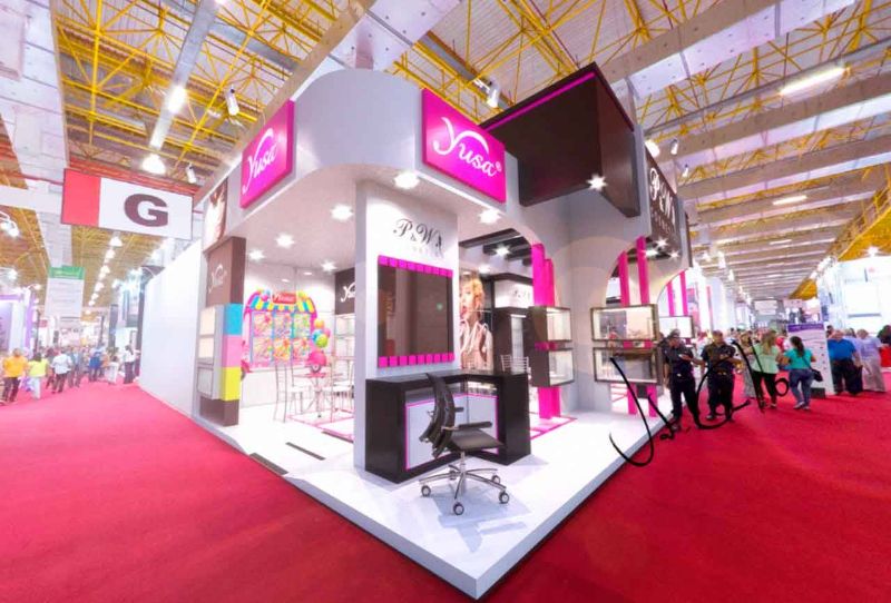 Projeto de stand da P&W na Beauty Fair