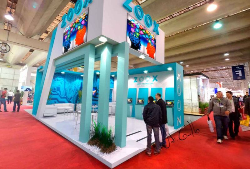 Projeto do stand da Zoox na Equipotel