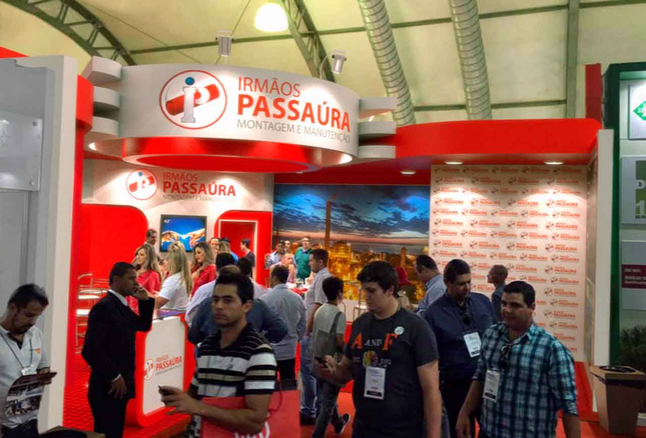 Projeto de stand da Irmãos Passaura na Fenasucro