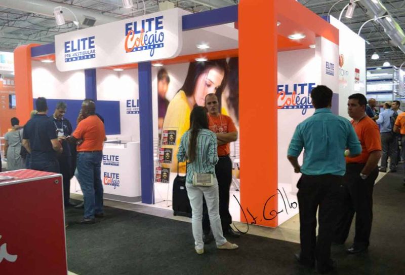 Projeto do stand da Elite Colégio na Intereducação