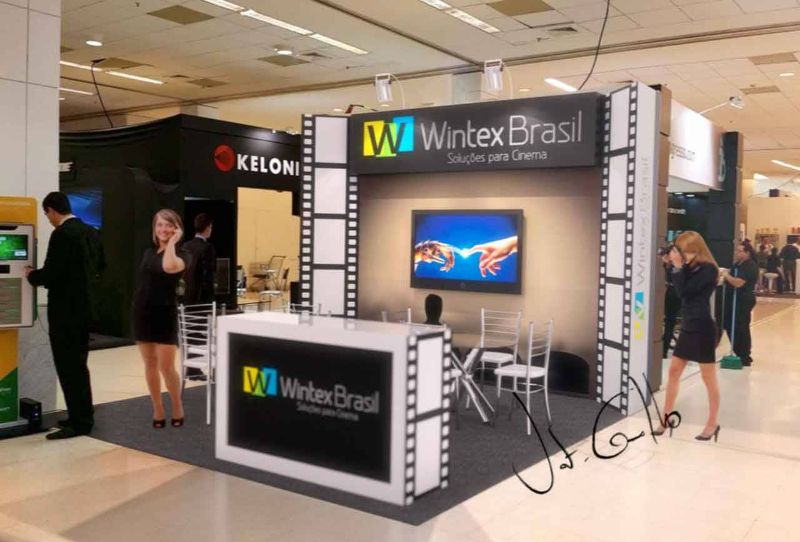 Projeto do stand da Wintex na Expocine