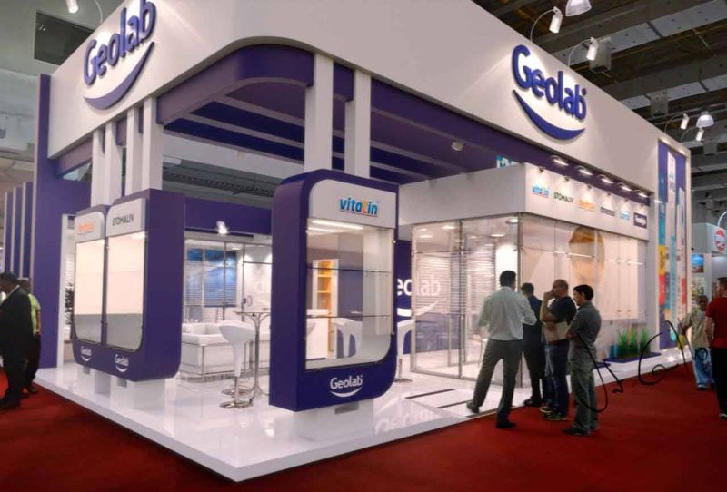 Projeto do stand da Geolab na Abradilan