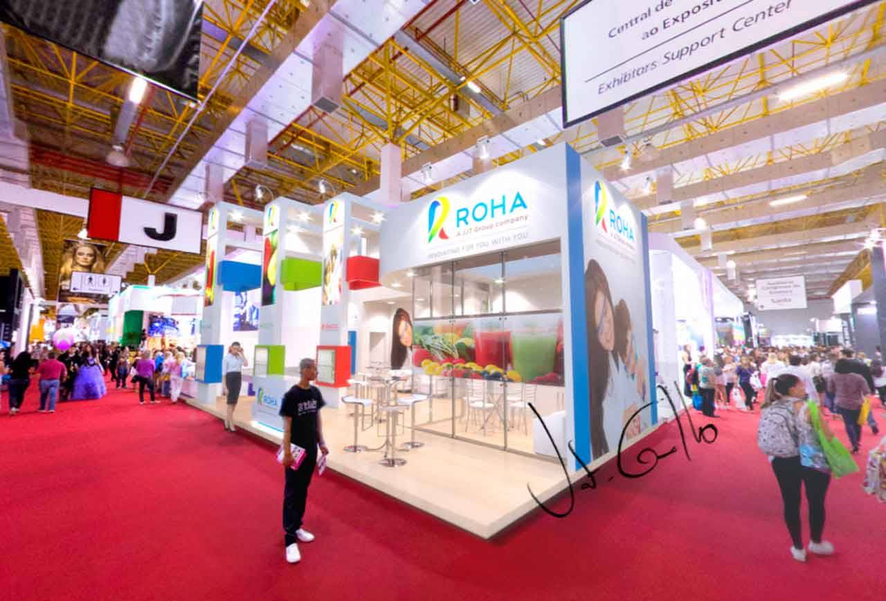 Projeto do stand da Roha na Food Ingredients