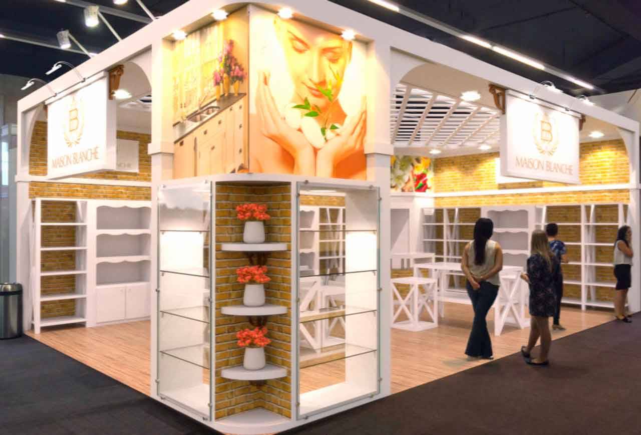 Projeto do stand da Maison Blanche na Abup