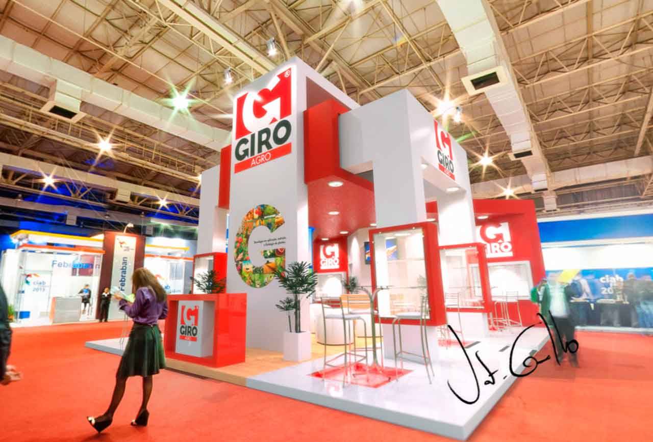 Projeto do estande da GiroAgro na Andav