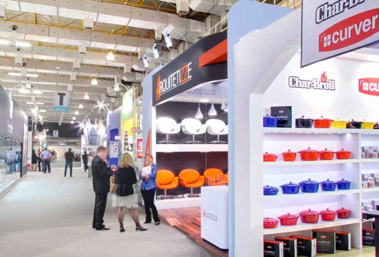 Projeto do stand da Arquitetizze na House Gift