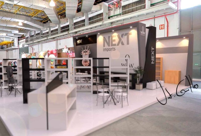 Projeto do stand da Next na Gift Fair