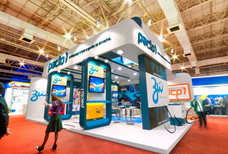 Projeto de stand da Pacto na Fitness Brasil