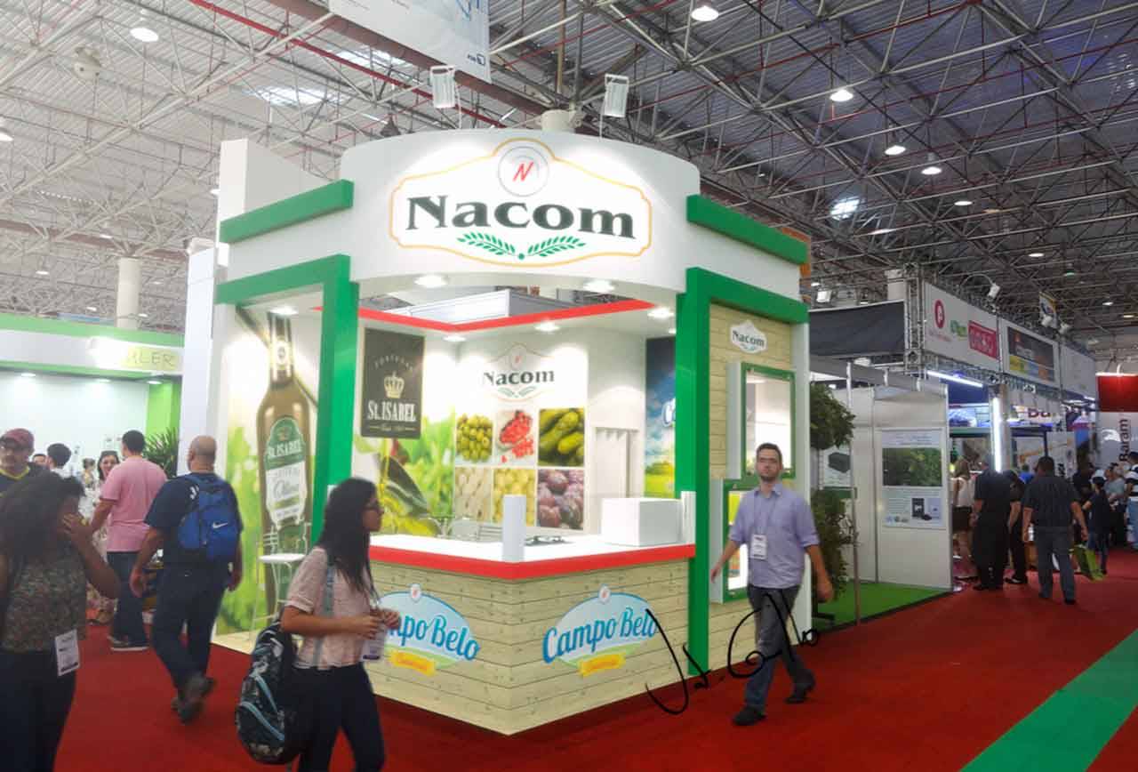 Projeto do stand da Nacon na ExpoPizzaria