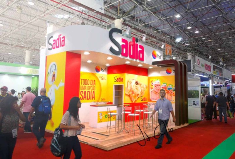Projeto do stand da Sadia na ExpoPizzaria