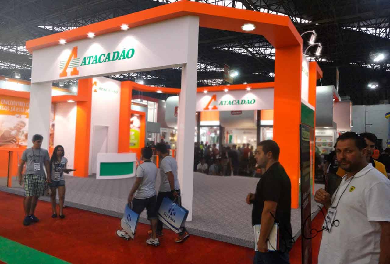 Projeto do stand da Atacadão na ExpoPizzaria