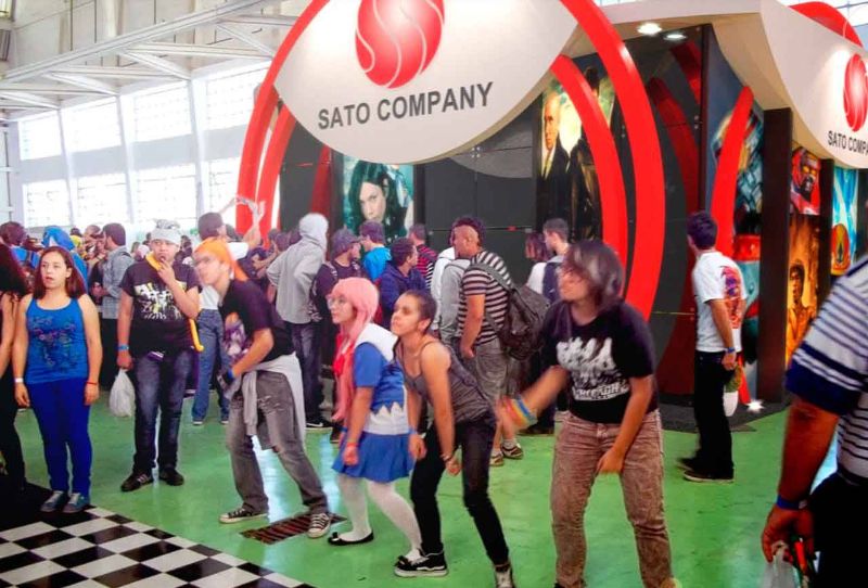 Projeto do stand da Sato Company na Anime Friends