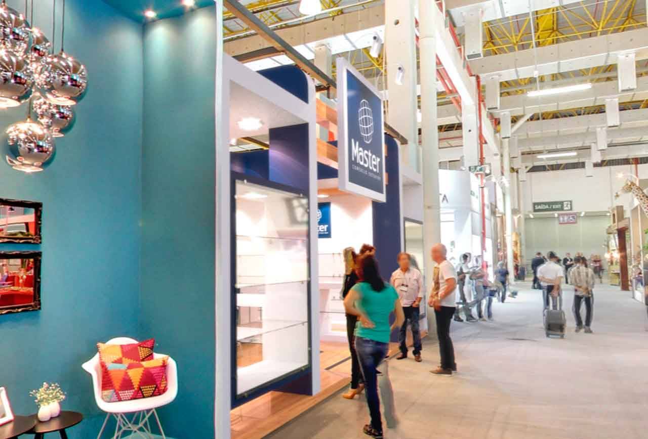 Projeto do stand da Master Comex na Gift Fair