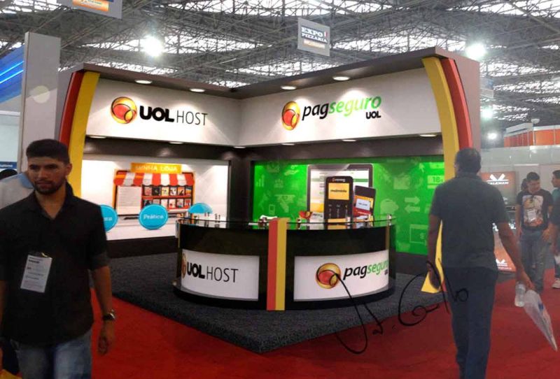 Projeto do stand da Uol Host na expoPizzaria