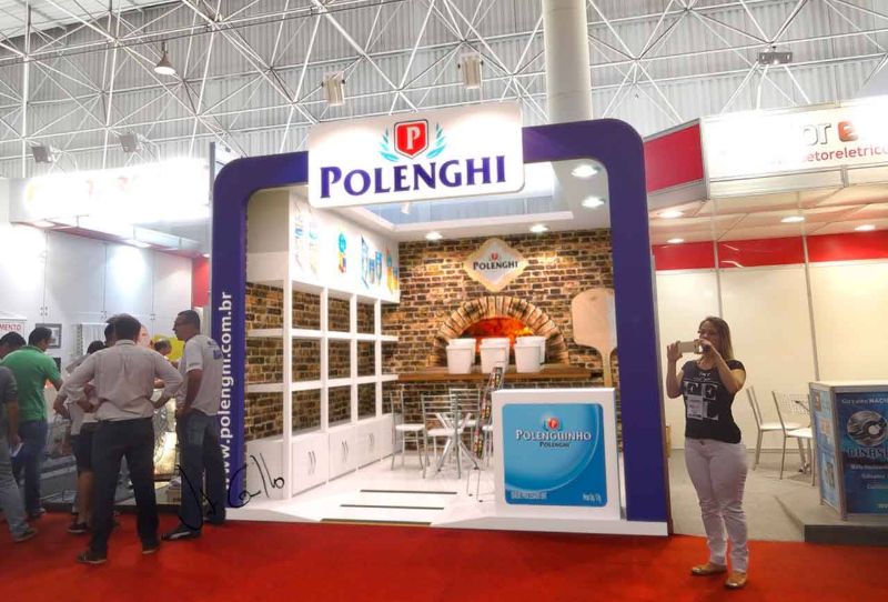 Projeto do stand da Polengui na ExpoPizzaria