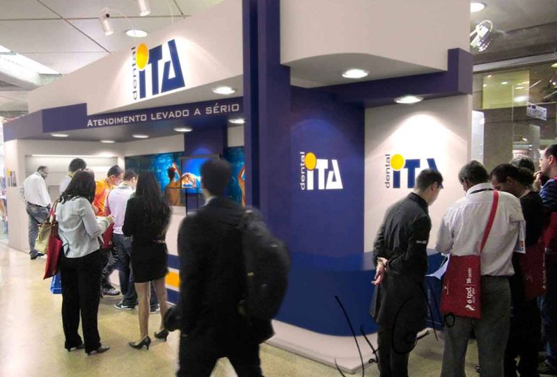 Projeto do stand da Dental Ita na Expolab
