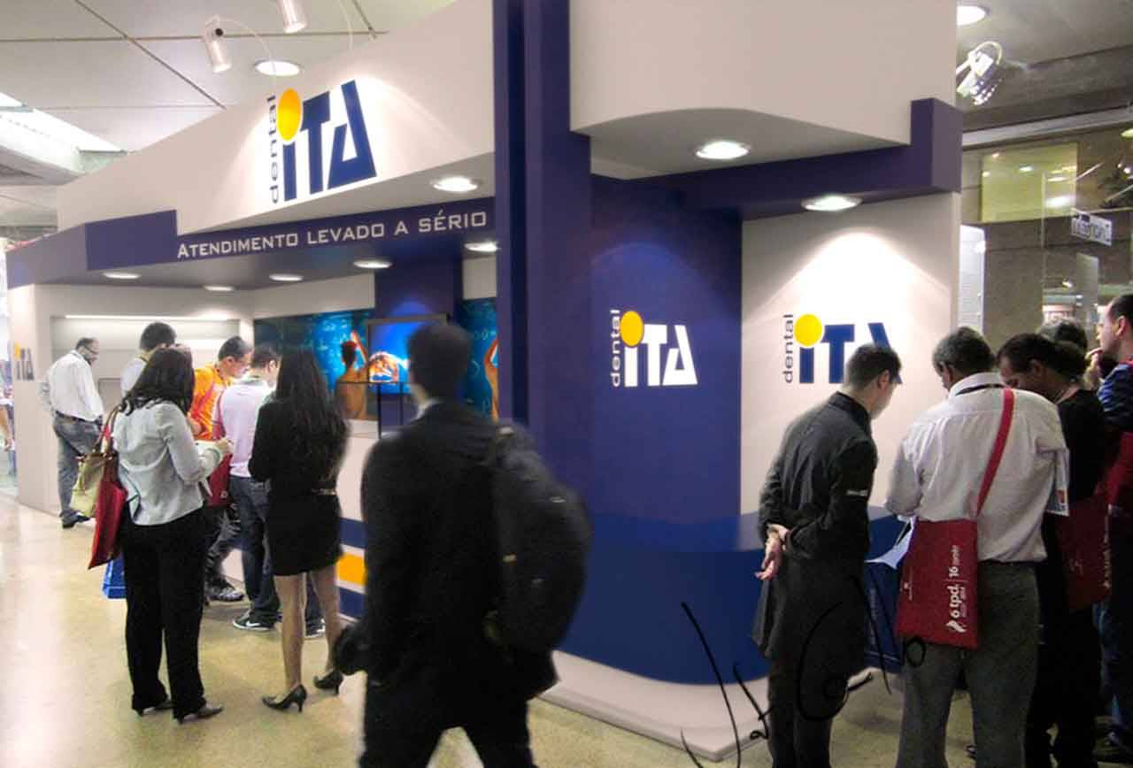 Projeto do stand da Dental Ita na Expolab