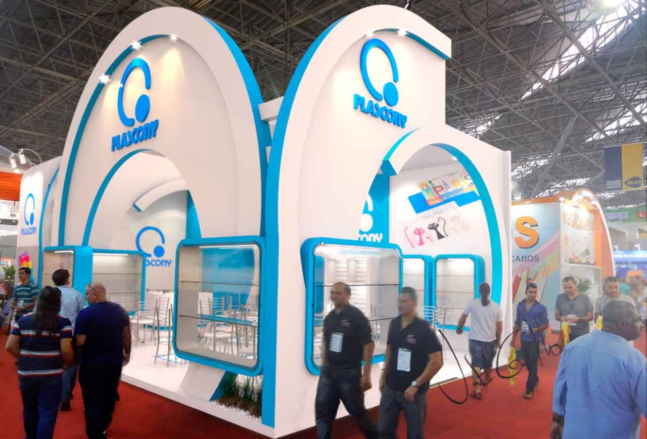 Projeto do stand da Plascony na Escolar