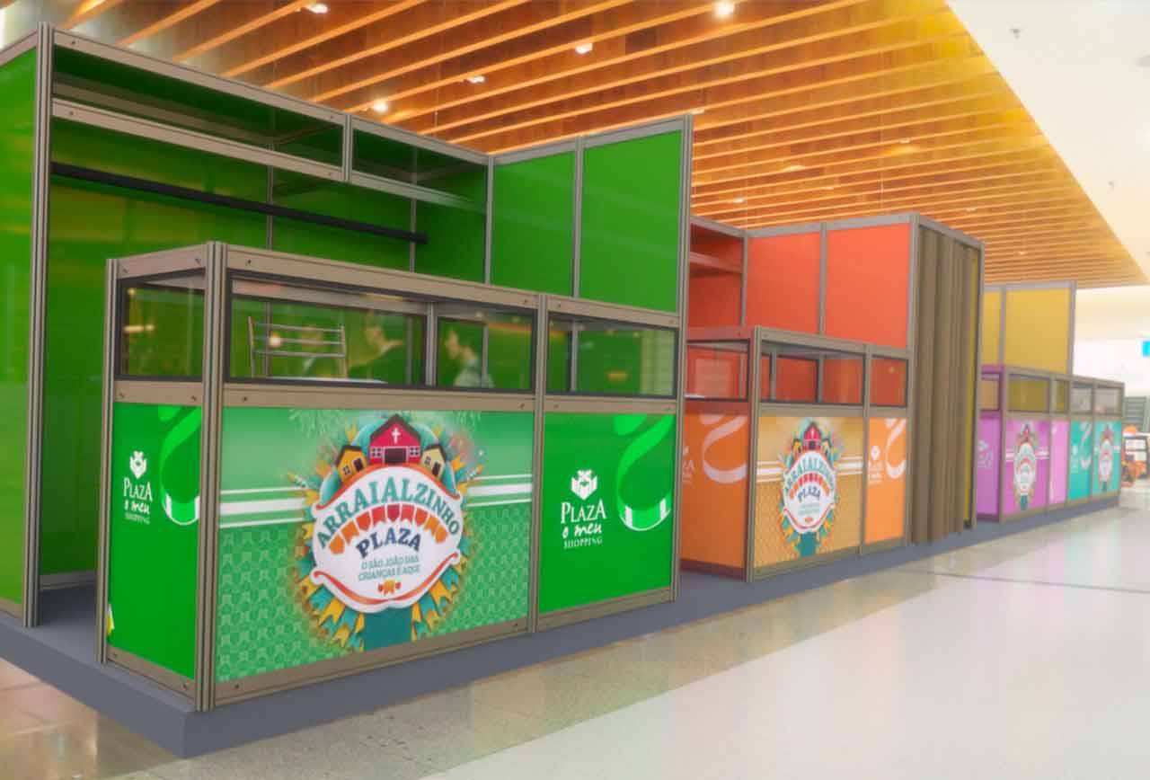 Projeto da Feira de São João no Plaza Shopping