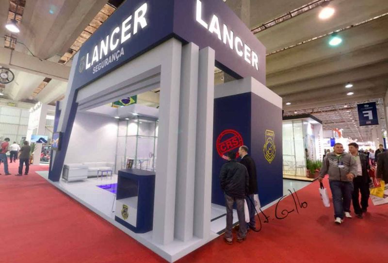 Projeto do stand da Lancer Segurança na Exposec