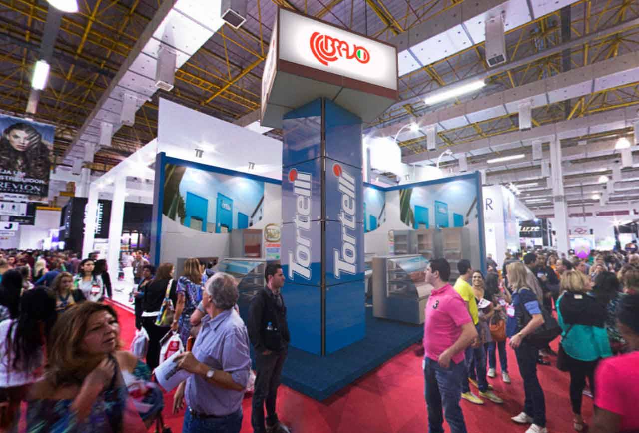 Projeto de stand da Tortelli na Fipan