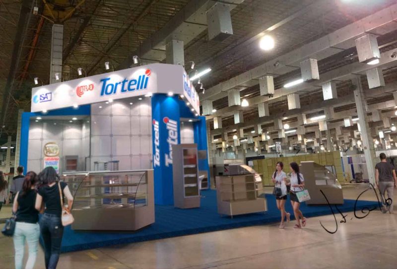 Projeto do stand da Tortelli na Fispal