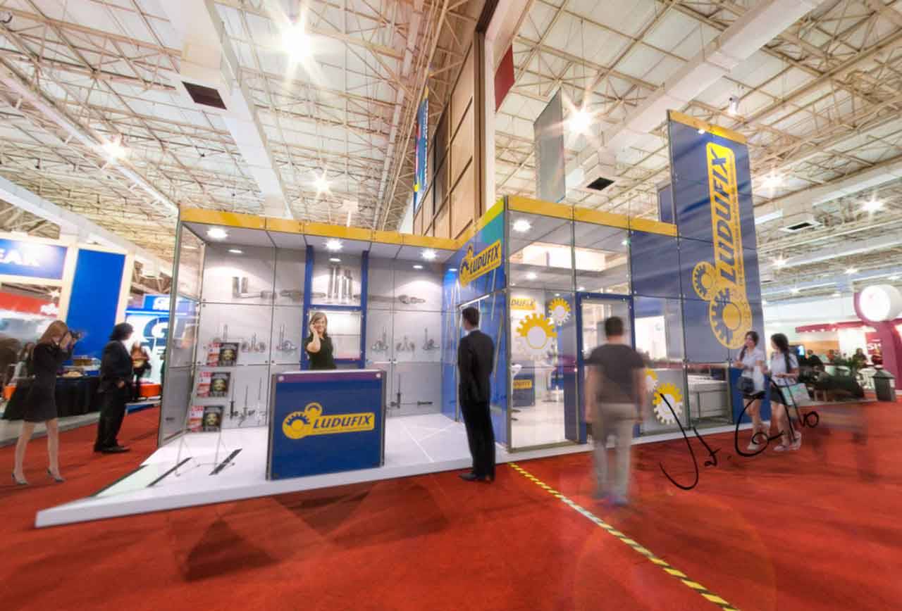 Projeto do stand da Ludufix na Glass Expo