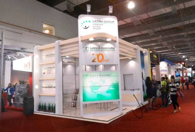 Projeto de stand da Latini Group na Hospitalar