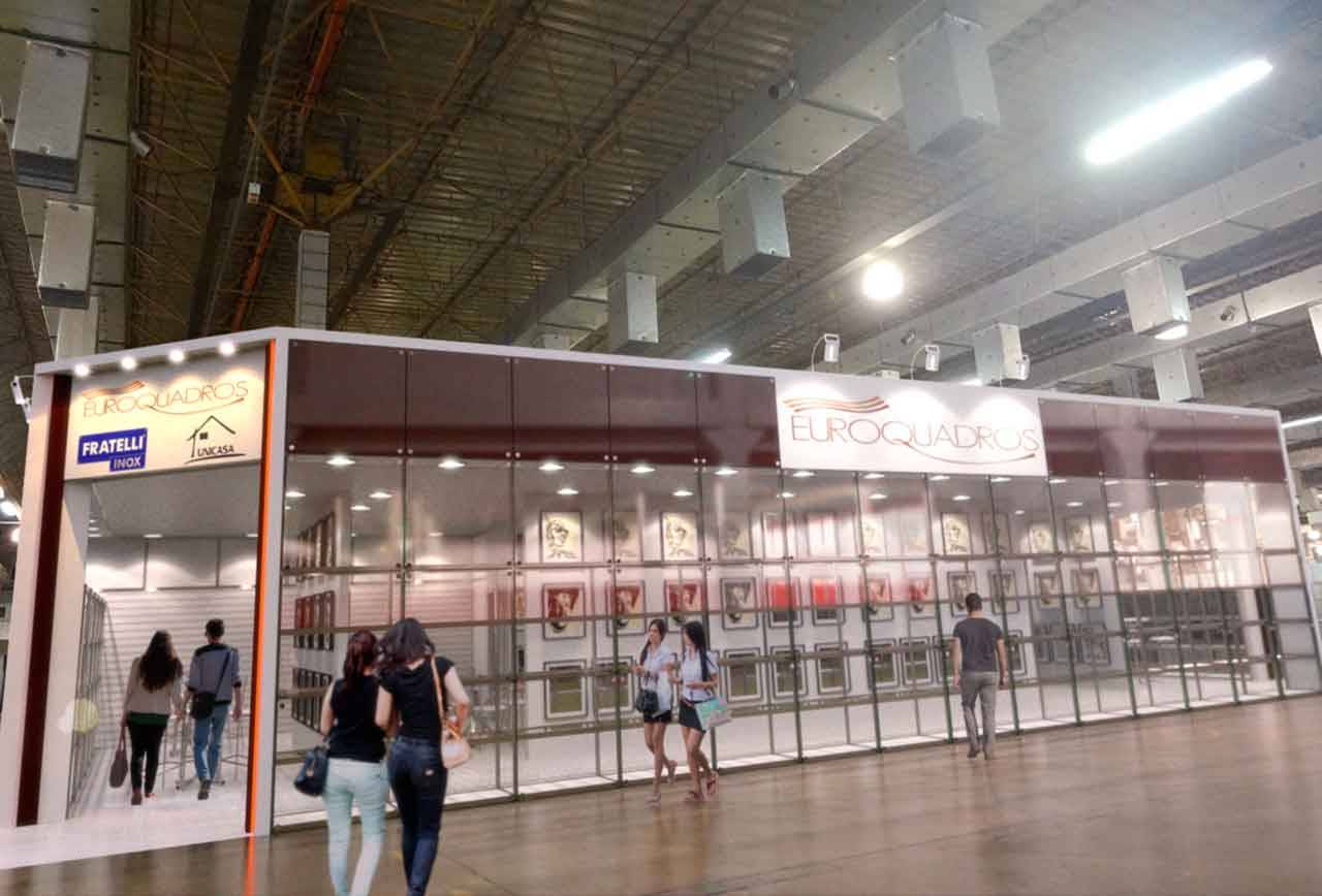 Projeto do stand da Euroquadros na Gift Fair
