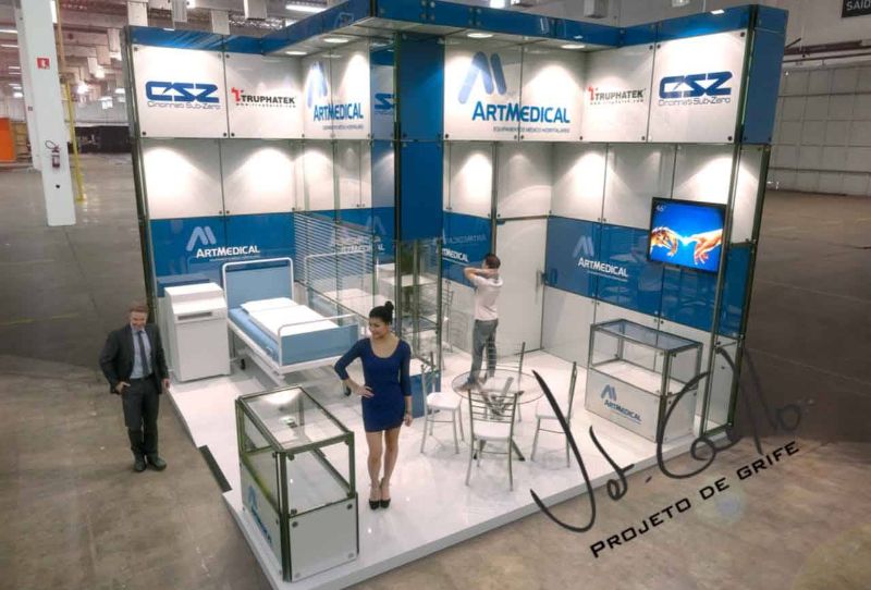 Projeto do stand da ArtMedical na Hospitalar